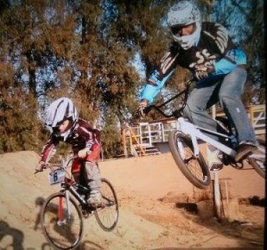 Jayce Patin and Chris Schoonover in training