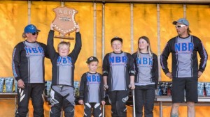 The successful Cambridge BMX crew, from left, Sara Pickin, Brock Nelson, Kobi Russell, Kaylah Nelson, Caleigh Millar, Steve Shimanski.