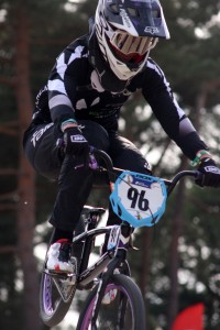 Sarah Walker in action at the UCI BMX World Championships last year.  Credit: Nico van Dartel