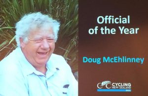 2015 Official of the year: Doug McElhinney. Photo: Cycling New Zealand 