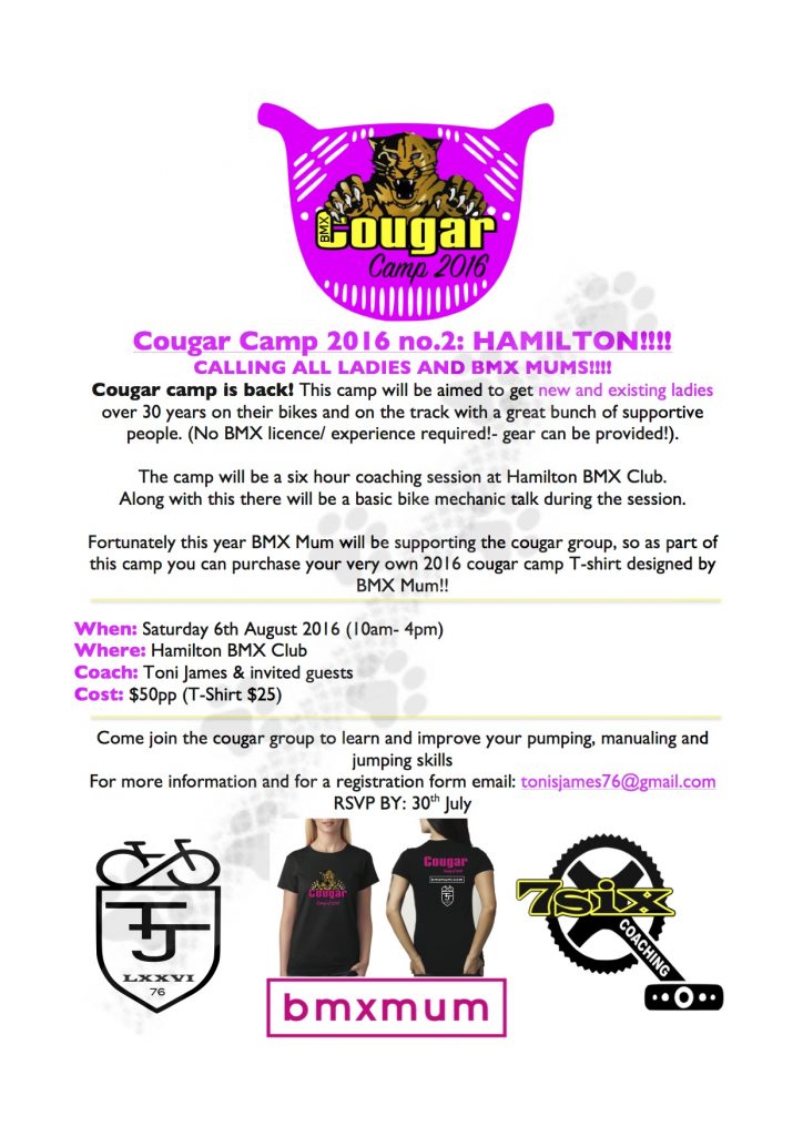 Cougar Camp flyer Hamilton