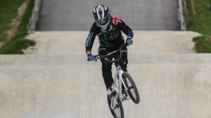 Sarah Walker in action at the North Harbour BMX Club. Photo: CHRIS SKELTON/FAIRFAX NZ 