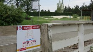 The new signage installed at the North Canterbury BMX Club's track. Photo: Matthew Salmons