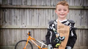 Hunter Wilkinson came third in the North Island BMX championships for the 5 and under age group. GRANT MATTHEW/Fairfax NZ