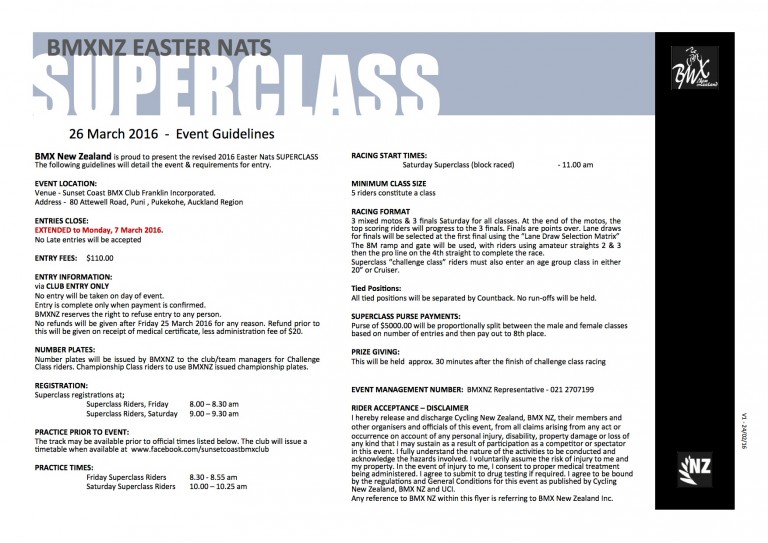 Nationals Revised SUPERCLASS flyer & entry