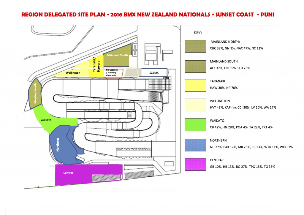 Site Plan for 2016 Nationals